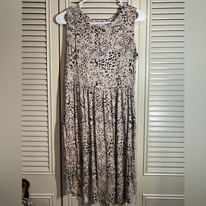 Leopard Print Sleeveless Dress